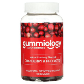 Thực phẩm chức năng Gummiology Cranberry & Probiotic Gummies Cranberry 90 Vegetarian Gummies 898220020881