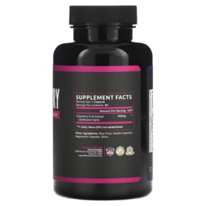 Thành phần vi chất của Havasu Nutrition Elderberry 60 Capsules 850008464102
