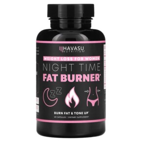 Thực phẩm chức năng Havasu Nutrition Nighttime Fat Burner For Women 60 Capsules 850008464218