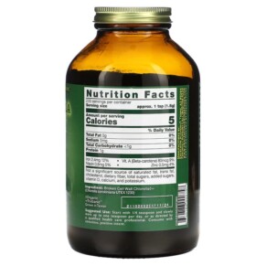 Thành phần vi chất của HealthForce Superfoods Chlorella Manna 12.34 oz (350 g) 650786000758