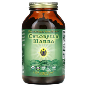 Thực phẩm chức năng HealthForce Superfoods Chlorella Manna 1200 VeganTabs 650786000659