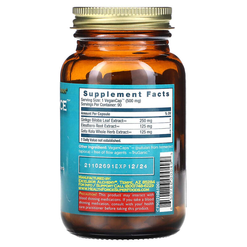 HealthForce Superfoods CircuForce 90 Vegan Caps 2 Thành phần vi chất của HealthForce Superfoods CircuForce 90 Vegan Caps 650786000499