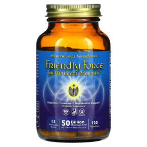 Thực phẩm chức năng HealthForce Superfoods Friendly Force The Ultimate Probiotic 25 Billion CFU 120 Vegan Caps 650786004152