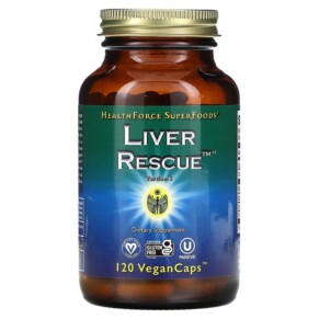 Thực phẩm chức năng HealthForce Superfoods Liver Rescue Version 6 120 Vegan Caps 650786000475