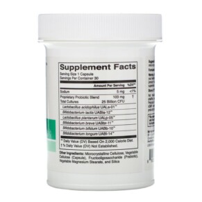 Thành phần vi chất của HealthyBiom Adult 50+ Probiotics 25 Billion CFU 30 Veggie Capsules 898220015757