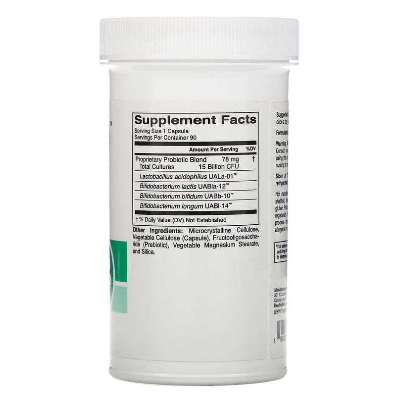 HealthyBiom Adult Probiotics 15 Billion CFU 90 Veggie Capsules 2 Thành phần vi chất của HealthyBiom Adult Probiotics 15 Billion CFU 90 Veggie Capsules 898220015825