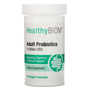Thực phẩm chức năng HealthyBiom Adult Probiotics 15 Billion CFU 90 Veggie Capsules 898220015825