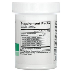 Thành phần vi chất của HealthyBiom Daily Maintenance Probiotics 5 Billion CFUs 30 Veggie Capsules 898220015832