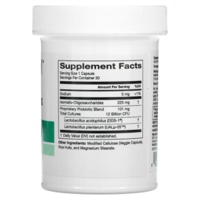 Thành phần vi chất của HealthyBiom Digestive & Immunity Prebiotic + Probiotics 12 Billion CFUs 30 Veggie Capsules 898220020270