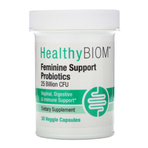 Thực phẩm chức năng HealthyBiom Feminine Support Probiotics 25 Billion CFUs 30 Veggie Capsules 898220015795