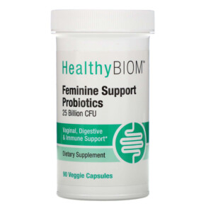 Thực phẩm chức năng HealthyBiom Feminine Support Probiotics 25 Billion CFUs 90 Veggie Capsules 898220015801