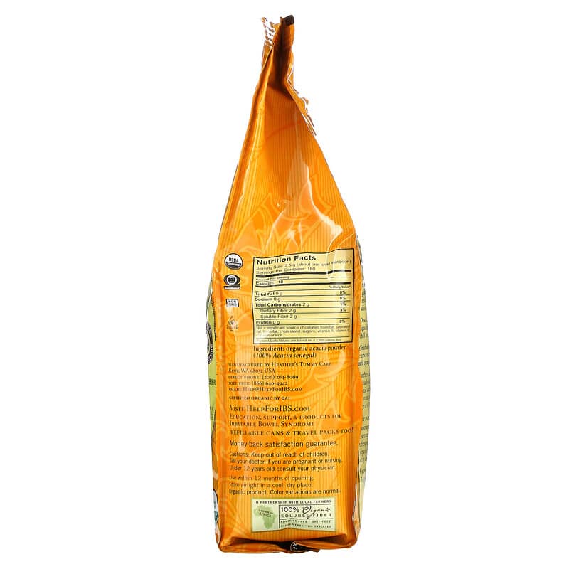 Heather's Tummy Care Organic Acacia Senegal Tummy Fiber 16 oz (453 g) 2 Thành phần vi chất của Heather's Tummy Care Organic Acacia Senegal Tummy Fiber 16 oz (453 g) 180616000004