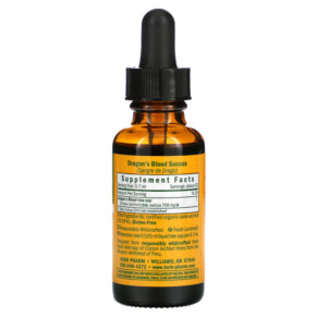 Thành phần vi chất của Herb Pharm Dragon's Blood 1 fl oz (30 ml) 090700004330