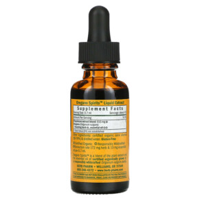 Thành phần vi chất của Herb Pharm Oregano Spirits 1 fl oz (30 ml) 090700003487