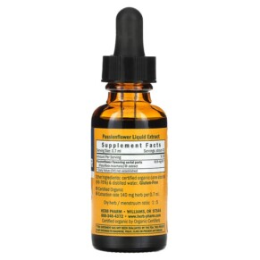 Thành phần vi chất của Herb Pharm Passionflower 1 fl oz (30 ml) 090800000041