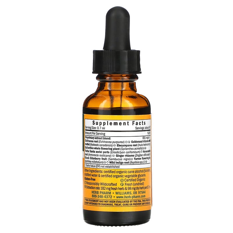 Herb Pharm Rapid Immune Boost 1 fl oz (30 ml) 2 Thành phần vi chất của Herb Pharm Rapid Immune Boost 1 fl oz (30 ml) 090900000149