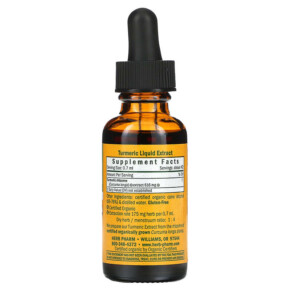 Thành phần vi chất của Herb Pharm Turmeric 1 fl oz (30 ml) 090800000362