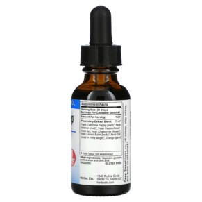 Thành phần vi chất của Herbs Etc. Deep Sleep Alcohol Free 1 fl oz (30 ml) 765704310014