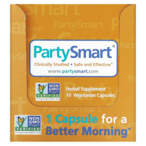 Thực phẩm chức năng Himalaya PartySmart 10 Packets 1 Vegetarian Capsule Each 605069005814
