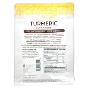 Thành phần vi chất của Himalaya Turmeric Soft Chews Natural Tropical 30 Soft Chews 605069066914