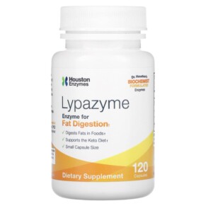 Thực phẩm chức năng Houston Enzymes Lypazyme 120 Capsules 898631000427
