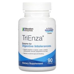 Thực phẩm chức năng Houston Enzymes TriEnza Enzyme For Digestive Intolerances 90 Capsules 898631000243