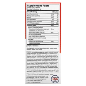 Thành phần vi chất của Hydroxycut Pro Clinical Hydroxycut Lose Weight 72 Rapid-Release Capsules 631656608847