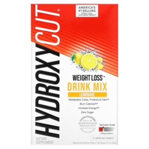 Thực phẩm chức năng Hydroxycut Weight Loss Drink Mix Lemonade 21 Packets 2.2 oz (63 g) 631656861884