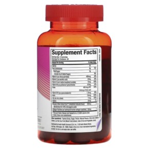 Thành phần vi chất của Hydroxycut Weight Loss Gummies +Women Strawberry 90 Gummies 631656610550