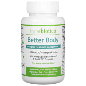 Thực phẩm chức năng Hyperbiotics Better Body Designed for Weight Management 5 Billion CFU 60 Time-Release Tablets 9506000113791