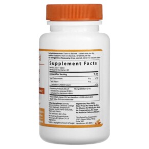 Thành phần vi chất của Hyperbiotics Immune Defense Daily Chewable Probiotic Natural Orange 3 Billion CFU 60 Chewable Tablets 9506000116648