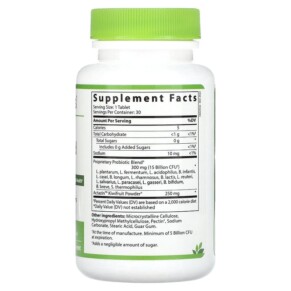 Thành phần vi chất của Hyperbiotics PRO-15 Advanced with Kiwifruit 15 Billion CFU 30 Time-Release Tablets 9506000058542