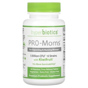 Thực phẩm chức năng Hyperbiotics PRO-Moms with Kiwifruit 5 Billion CFU 30 Time-Release Tablets 9506000058566