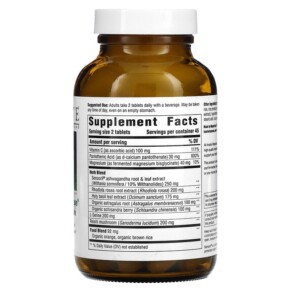 Thành phần vi chất của Innate Response Formulas Adrenal Response Complete Care 90 Tablets 051494401057