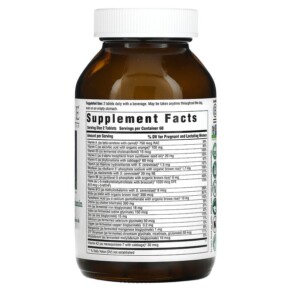 Thành phần vi chất của Innate Response Formulas Baby & Me Multivitamin 120 Tablets 051494401569