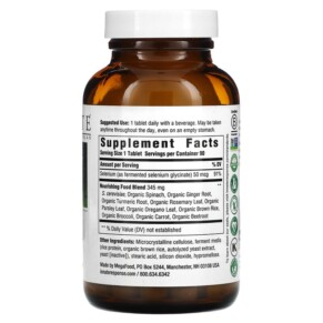 Thành phần vi chất của Innate Response Formulas Selenium 90 Tablets 051494400272