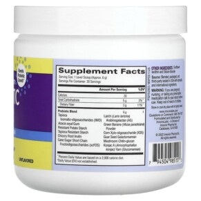 Thành phần vi chất của InnovixLabs Broad Spectrum Prebiotic Fiber Unflavored 6.4 oz (180 g) 794504985153