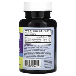 Thành phần vi chất của InnovixLabs Full Spectrum Vitamin K2 90 Capsules 794504984651