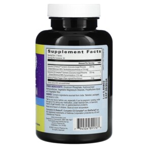 Thành phần vi chất của InnovixLabs High Absorption Turmeric Curcumin 100 Time Release Tablets 794504891768