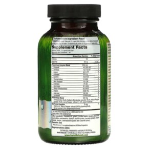Thành phần vi chất của Irwin Naturals Anti-Gas Digestive Enzymes 45 Liquid Soft-Gels 710363575526