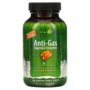 Thực phẩm chức năng Irwin Naturals Anti-Gas Digestive Enzymes 45 Liquid Soft-Gels 710363575526