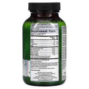 Thành phần vi chất của Irwin Naturals CLA Lean Body Fat Reduction 80 Liquid Soft-Gels 710363582258