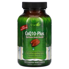 Thực phẩm chức năng Irwin Naturals CoQ10-Plus 60 Liquid Soft-Gels 710363585785