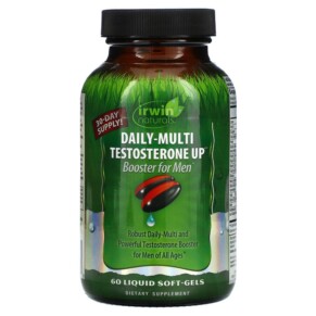Thực phẩm chức năng Irwin Naturals Daily-Multi Testosterone Up Booster For Men 60 Liquid Soft-Gels 840081404669