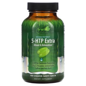Thực phẩm chức năng Irwin Naturals Double Potency 5-HTP Extra 60 Liquid Soft-Gels 710363585372