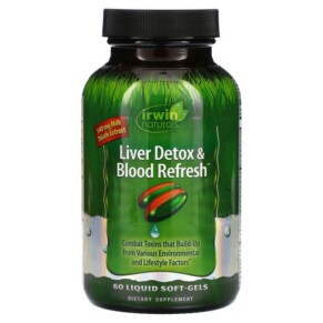Thực phẩm chức năng Irwin Naturals Liver Detox & Blood Refresh 60 Liquid Soft-Gels 710363594619