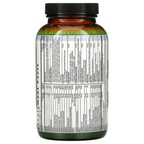 Thành phần vi chất của Irwin Naturals Men's Living Green Liquid-Gel Multi 120 Liquid Soft-Gels 710363575472