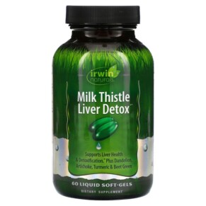 Thực phẩm chức năng Irwin Naturals Milk Thistle Liver Detox 60 Liquid Soft-Gels 710363585495