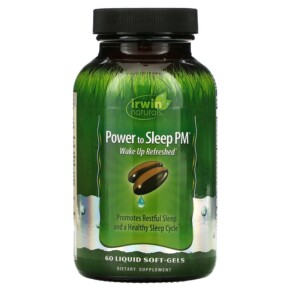 Thực phẩm chức năng Irwin Naturals Power to Sleep PM 60 Liquid Soft-Gels 710363568382