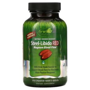 Thực phẩm chức năng Irwin Naturals Steel-Libido Red Magnum Blood-Flow 75 Liquid Soft-Gels 710363578602